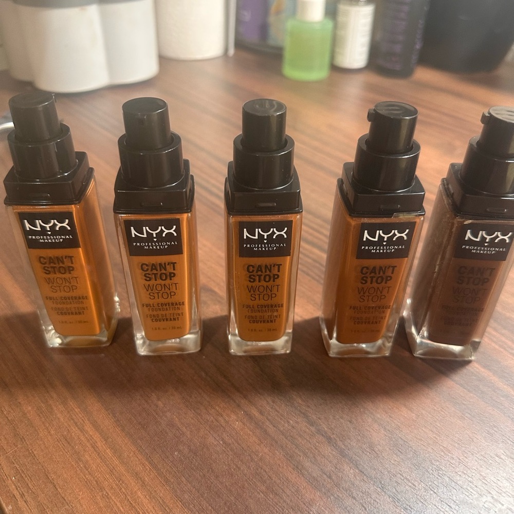 NYX Can't Stop Won't Stop Foundation - Rich Tan Shades